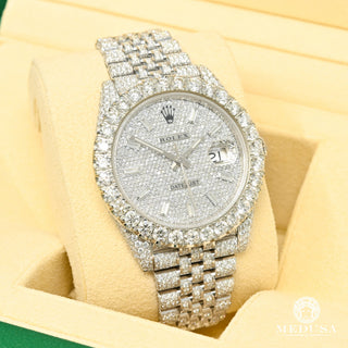 Rolex Datejust 41 mm - Baguette de panal de abeja completo Jubilee - Inoxidable
