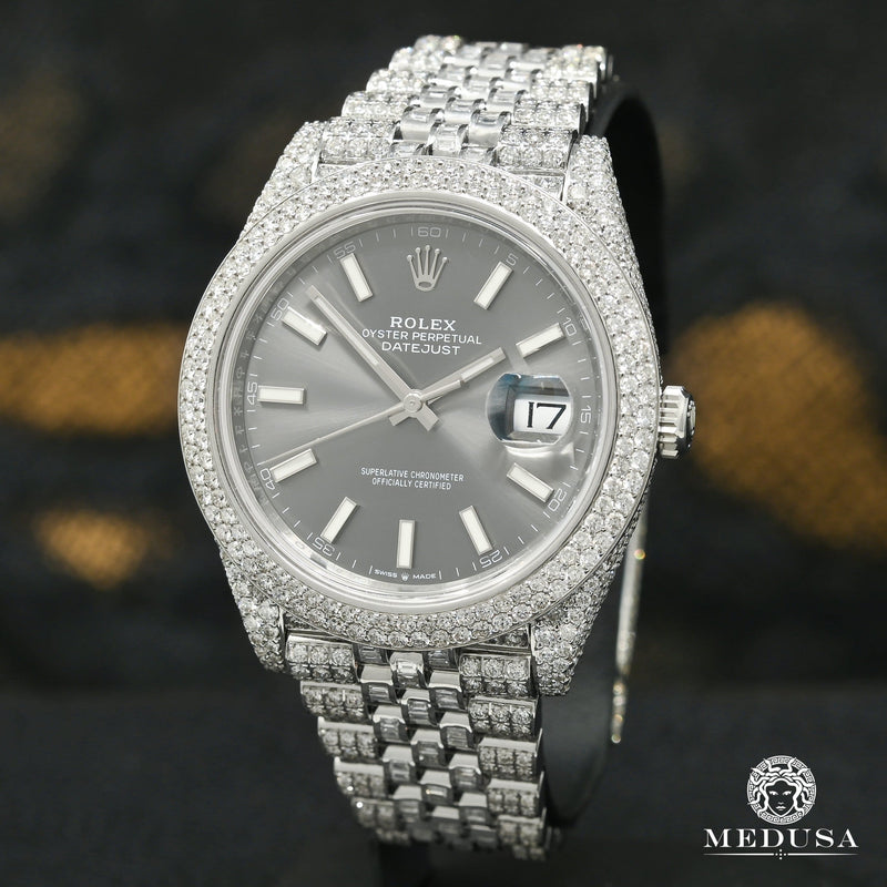 Rolex watch | Rolex Datejust Men&#39;s Watch 41mm - Jubilee Full Honeycomb Rhodium Stainless