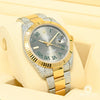 Montre Rolex | Homme Datejust 41mm - Wimbledon Fluted Iced Or 2 Tons