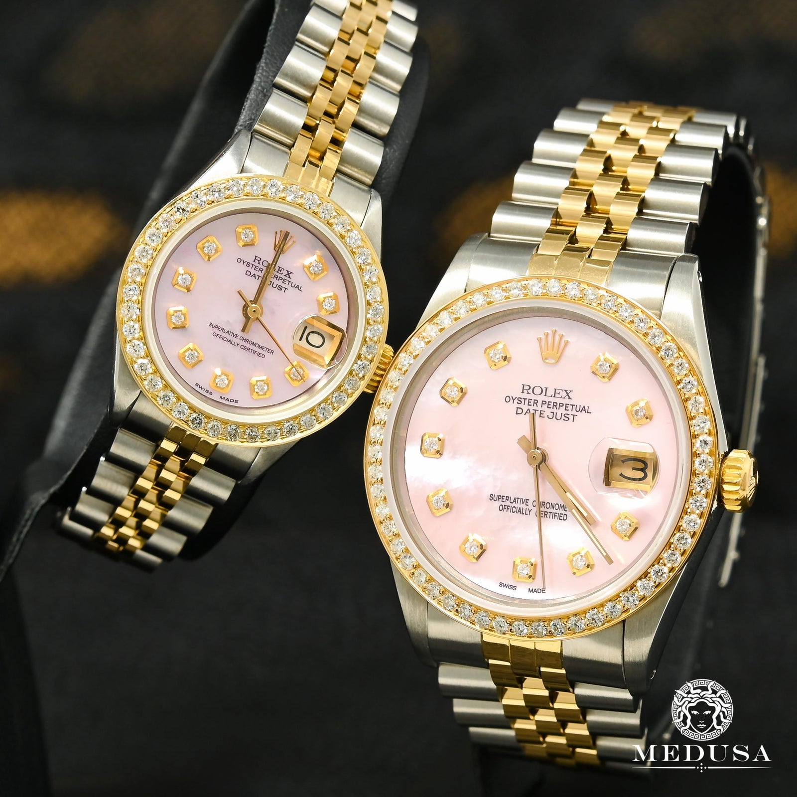 Rolex watch | Rolex Datejust Men's Watch Her & Him Set - Pink Gold 2 Tones
