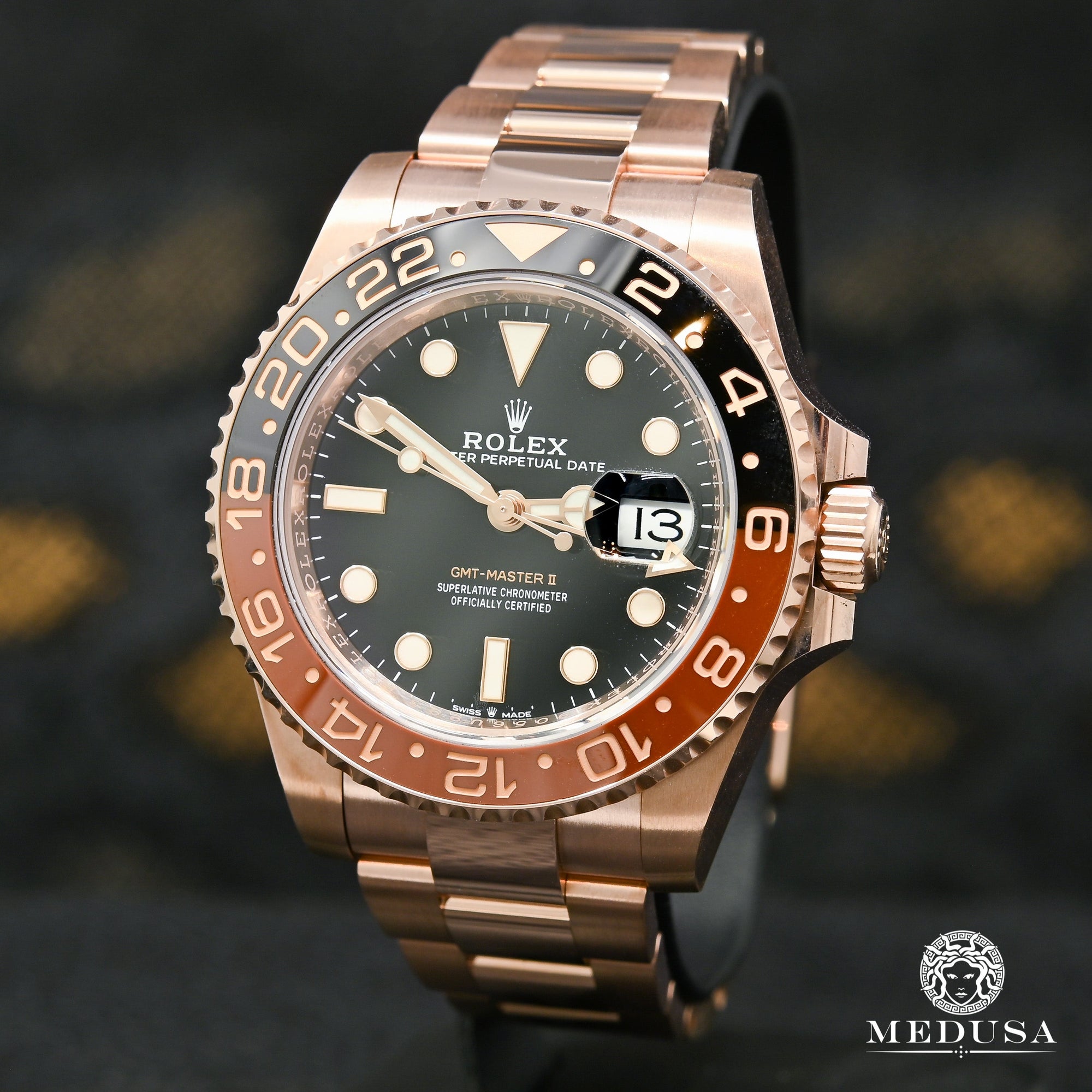Rolex watch | Rolex GMT-Master II Men's Watch 40mm - Everose Rootbeer Rose Gold