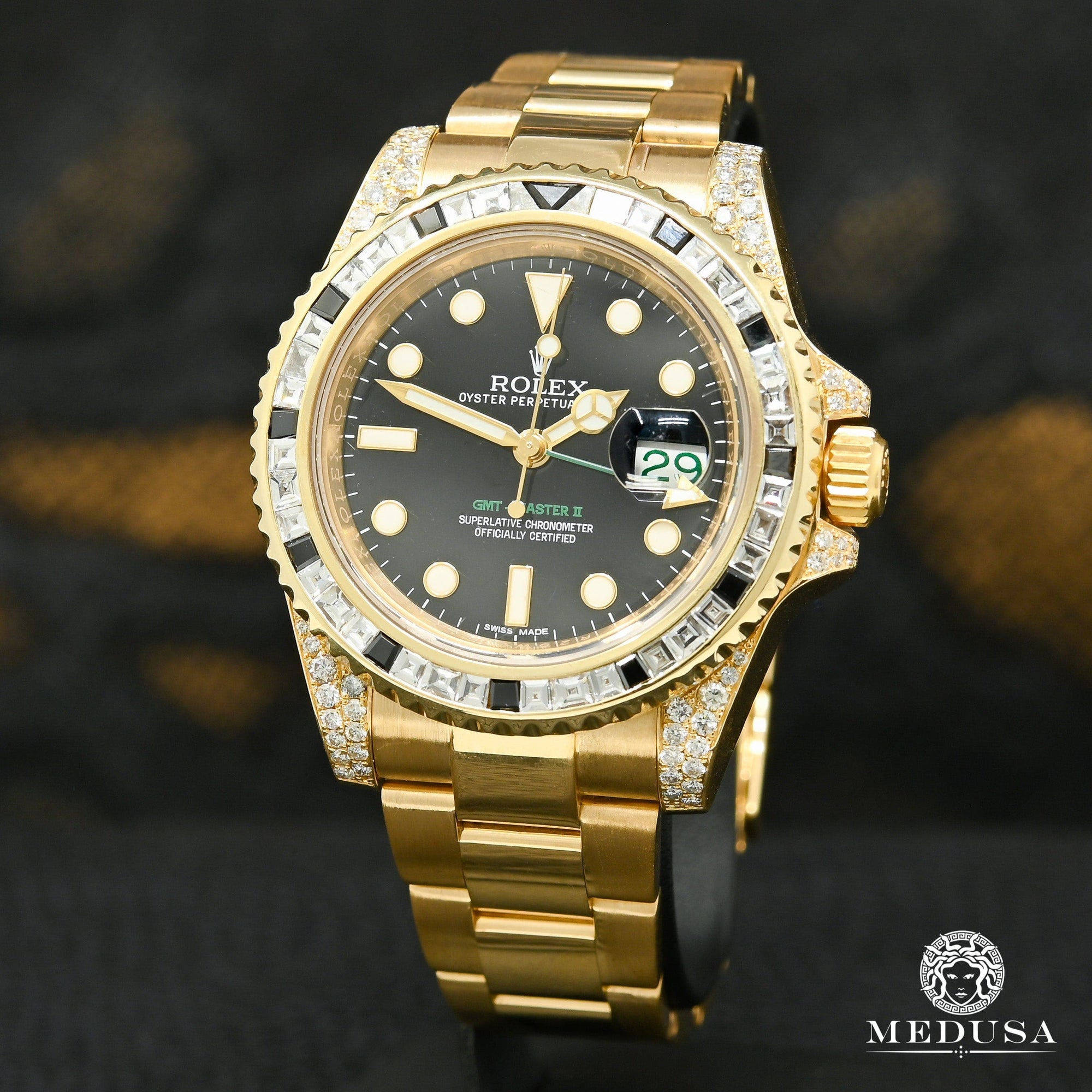 Rolex watch | Rolex GMT-Master II 40mm Men's Watch - Gold Iced Yellow Gold