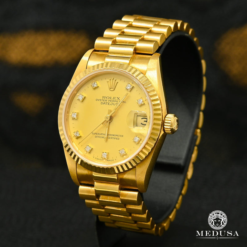 Montre Rolex | Femme Lady - Datejust 31mm - President Or Jaune