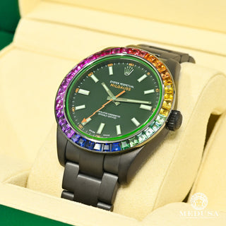 Rolex Milgauss 40mm - Black Rainbow - Or Noir