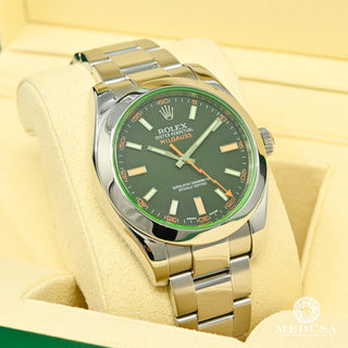 Rolex Milgauss 40mm - Green Crystal  - Stainless