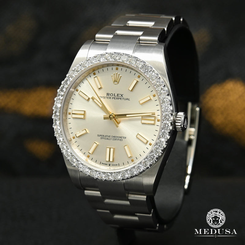 Rolex watch | Rolex Oyster Perpetual 41mm Men&#39;s Watch - Gray Bezel Stainless