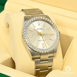 Rolex Oyster Perpetual 41mm - Grey Bezel  - Stainless