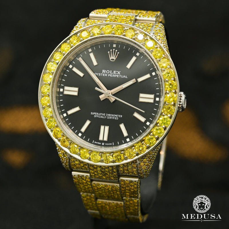 Rolex watch | Rolex Oyster Perpetual 41mm Men&#39;s Watch - Yellow Diamond Stainless