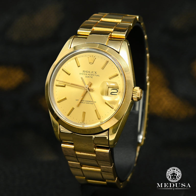 Rolex watch | Rolex Oyster Perpetual Date 34mm Men&#39;s Watch - Gold Vintage Yellow Gold