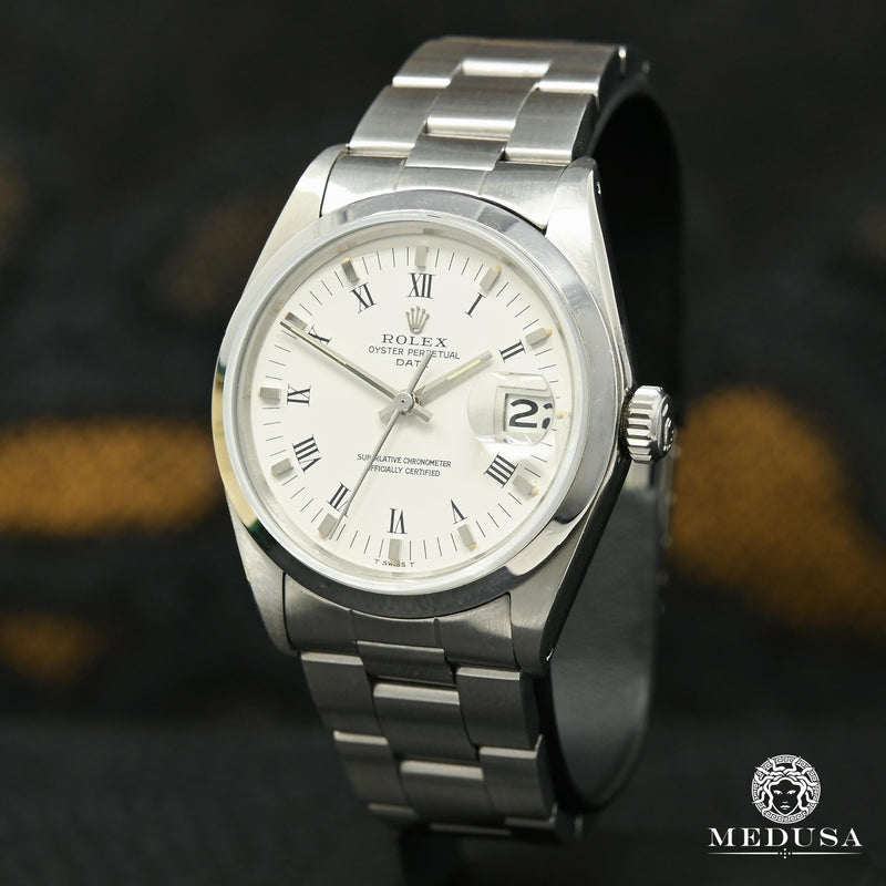 Rolex watch | Rolex Oyster Perpetual Date 34mm Men&#39;s Watch - White Stainless