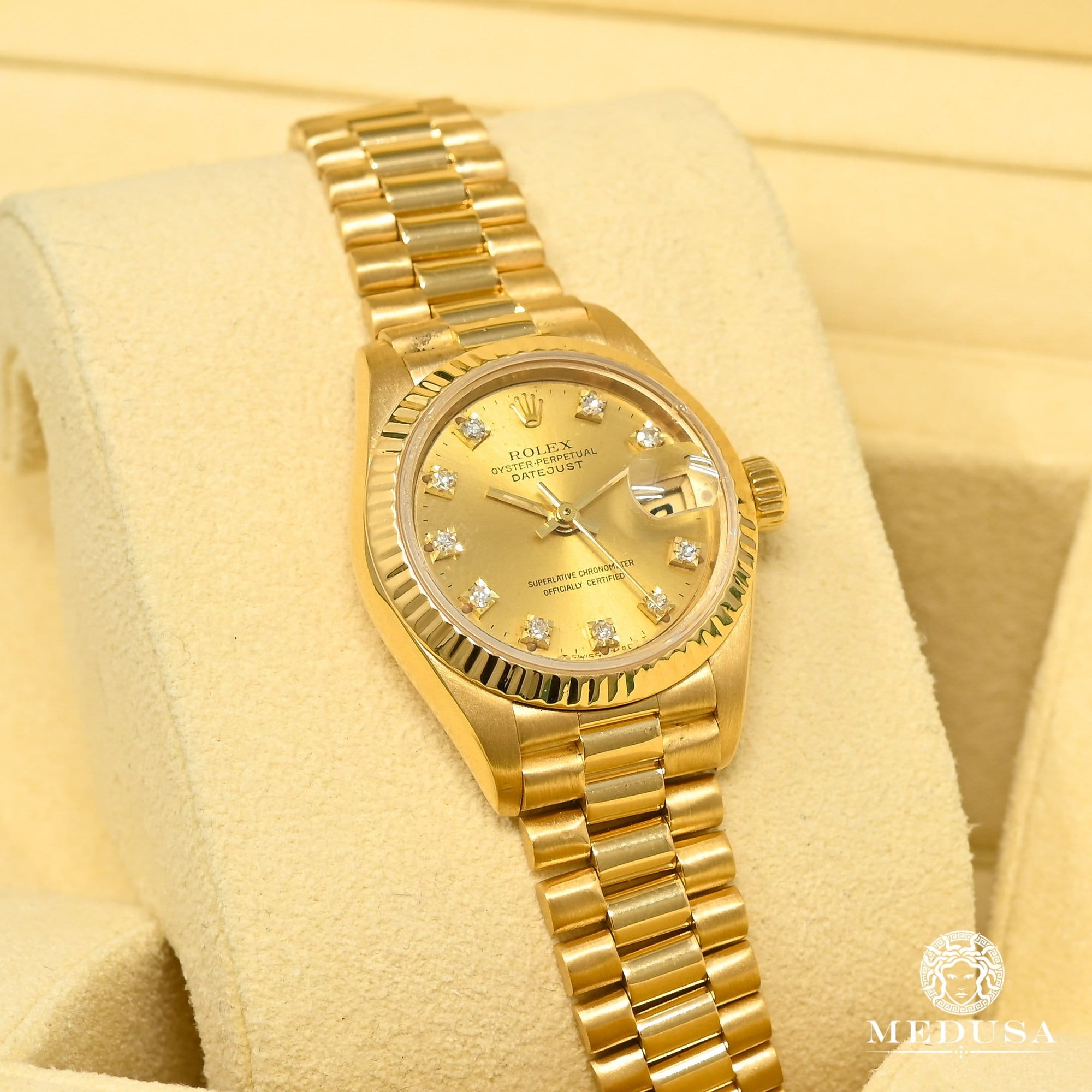 Reloj Rolex Rolex President Datejust 26mm Reloj dorado para
