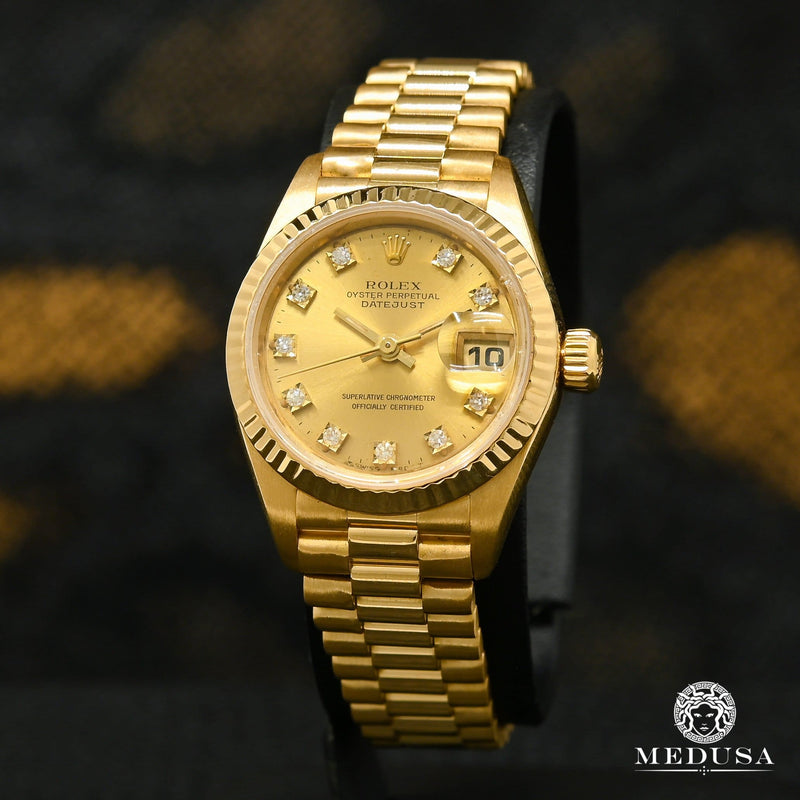 Montre Rolex | Femme President Datejust 26mm - Gold Or Jaune