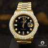 Rolex watch | Rolex President Day-Date Men&#39;s Watch 36mm - Baguette Black Baguette/Yellow Gold