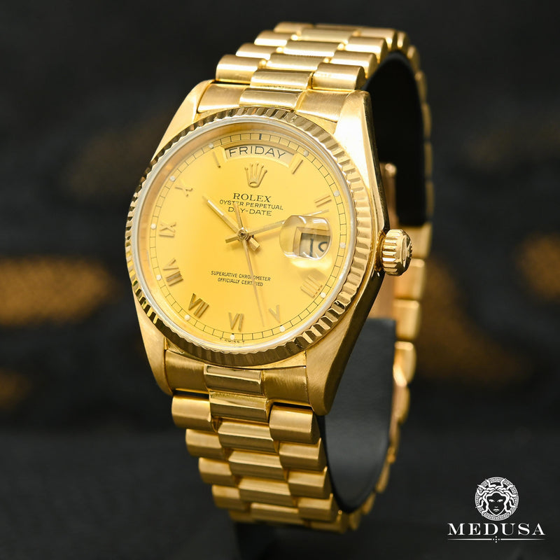 Rolex watch | Rolex President Day-Date Men&#39;s Watch 36mm - Roman Champagne Yellow Gold