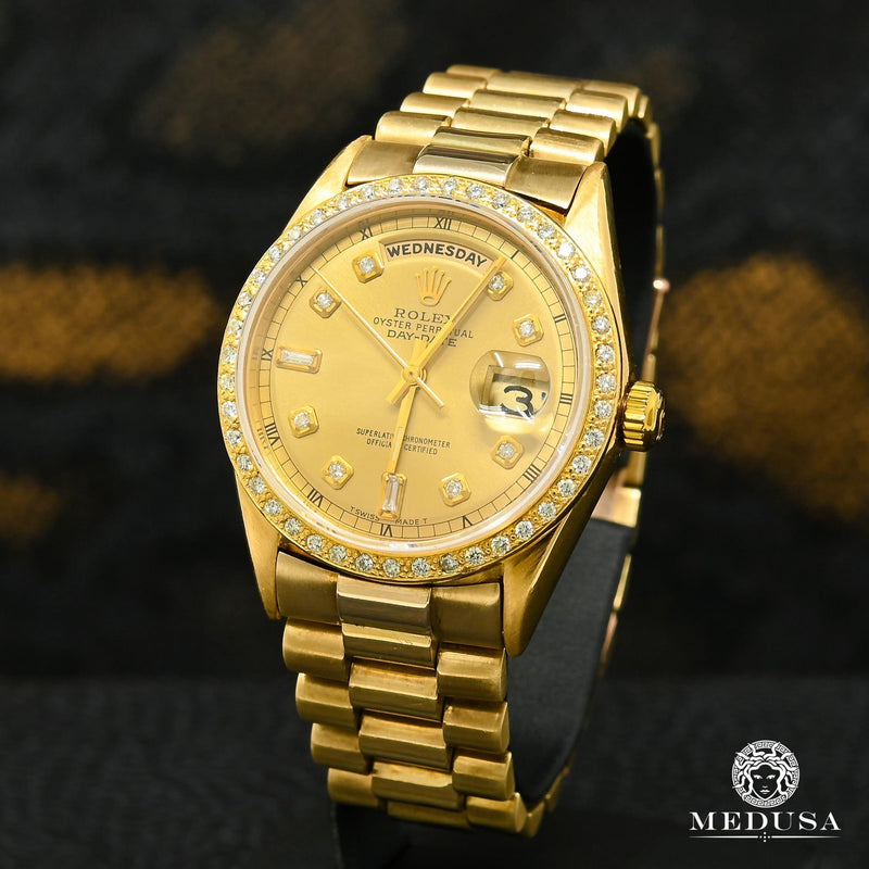 Montre Rolex | Homme President Day - Date 36mm - Gold Vintage Or Jaune