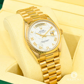 Rolex President Day-Date 36mm - Marble  - Yellow Gold