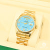 Montre Rolex | Homme President Day-Date 36mm - Turquoise Or Jaune