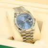 Montre Rolex | Montre Homme Rolex President Day - Date 40mm - Bleu Or Blanc Or Blanc