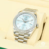 Rolex watch | Rolex President Day-Date Men&#39;s Watch 40mm - Platinum Blue Baguette Platinum Index