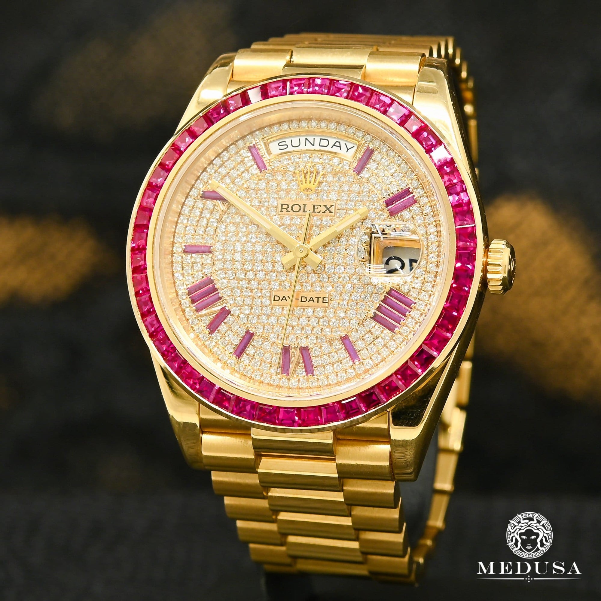 Rolex watch | Rolex President Day-Date Men's Watch 40mm - Ruby Yellow Gold