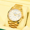 Montre Rolex | Homme President Day - Date 40mm - White Diagonal Or Jaune
