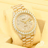 Montre Rolex | Homme President Day - Date 41mm - Full Honeycomb Baguette Or Jaune