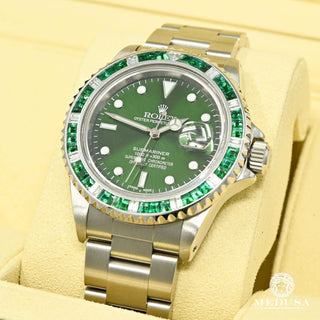 Rolex Submariner 40mm - Hulk Diamond & Emerald  - Stainless