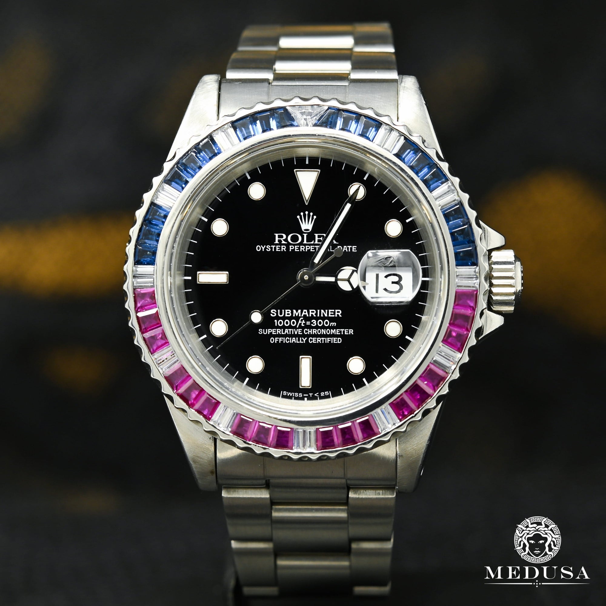 Rolex Watch Rolex Submariner 40mm Pepsi Sapphire Ruby Men's