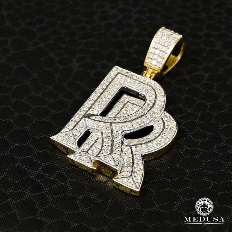 10K Gold Diamond Pendant | Various RollsRoyce D1 Pendant - 2 Tone Gold Diamond