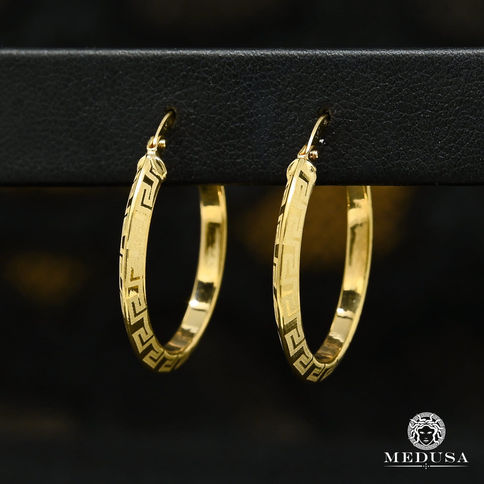10K Gold Rings | Round Earrings F29