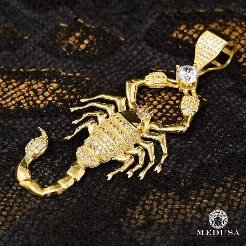 10K Gold Pendant | Miscellaneous Scorpion Pendant X2
