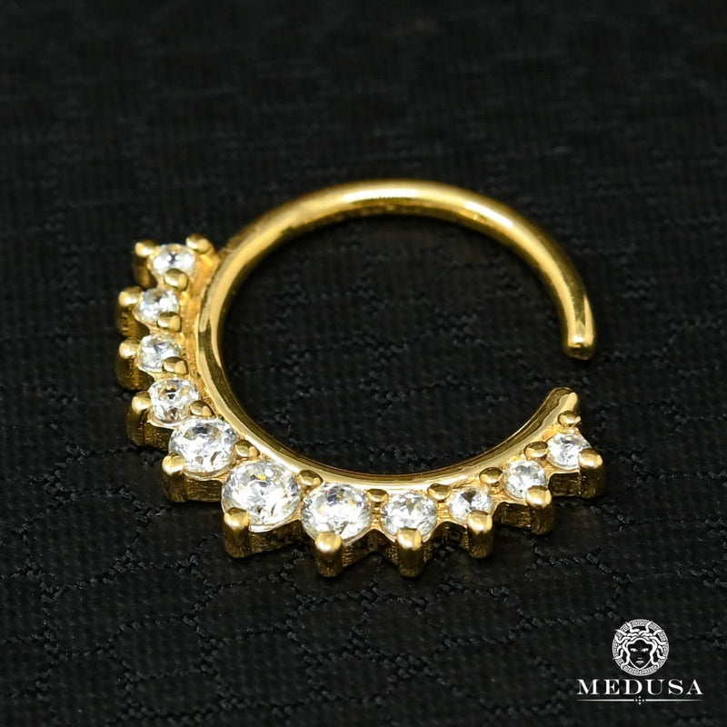 14K Gold Septum | Yellow Gold Septum X1 Piercing Jewelery