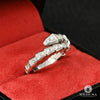 18K Gold Diamond Ring | Men&#39;s Ring Serpenti D1 - White Gold Diamond