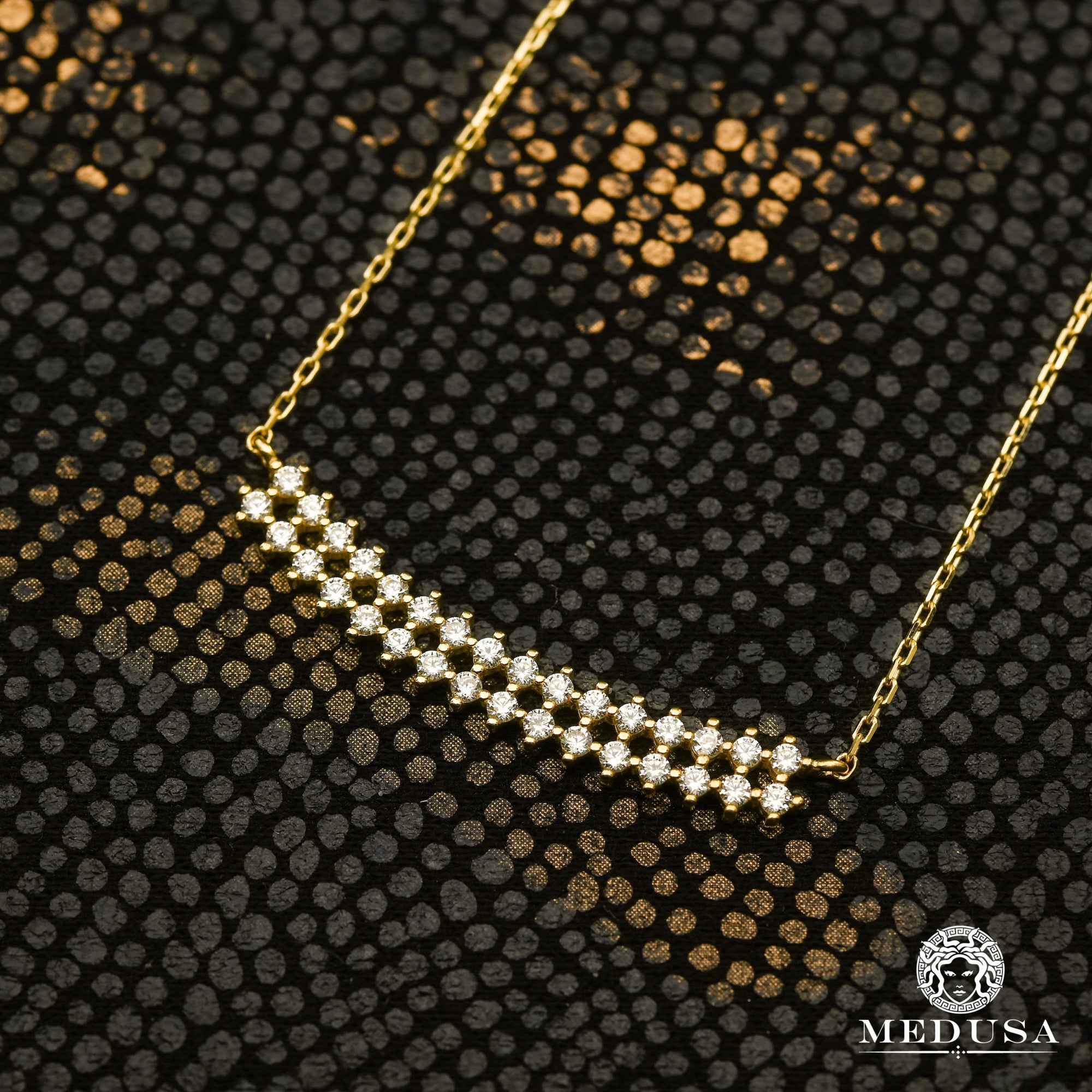 Collier en Or 10K | Collier Femme Slight X2 Or Jaune