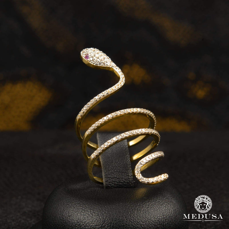 10K Gold Ring | Women&#39;s Ring Snake F1 Yellow Gold