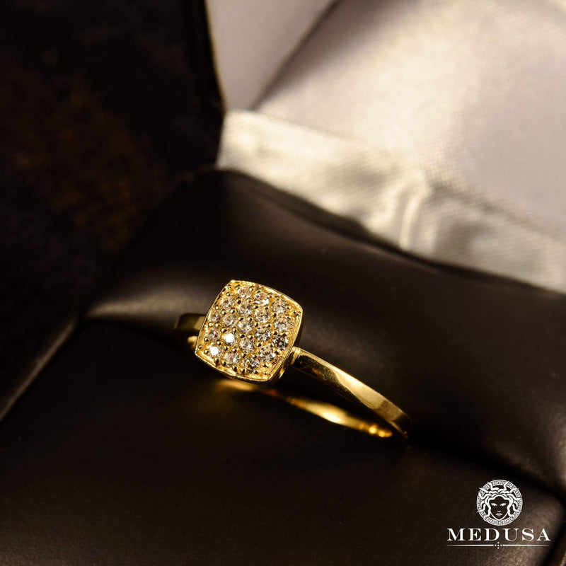 14K Gold Diamond Ring | F10 Solitaire Engagement Ring - MA0746