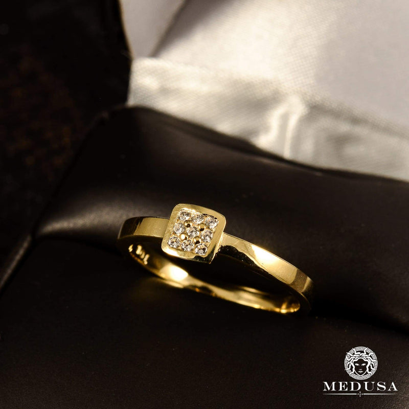 14K Gold Diamond Ring | F15 Solitaire Engagement Ring - MA0796