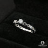 14K Gold Diamond Ring | Solitaire Engagement Ring Set F3 Solitaire / White Gold