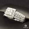 Bague à Diamants en Or 10K | Femme Square F5 - Diamant