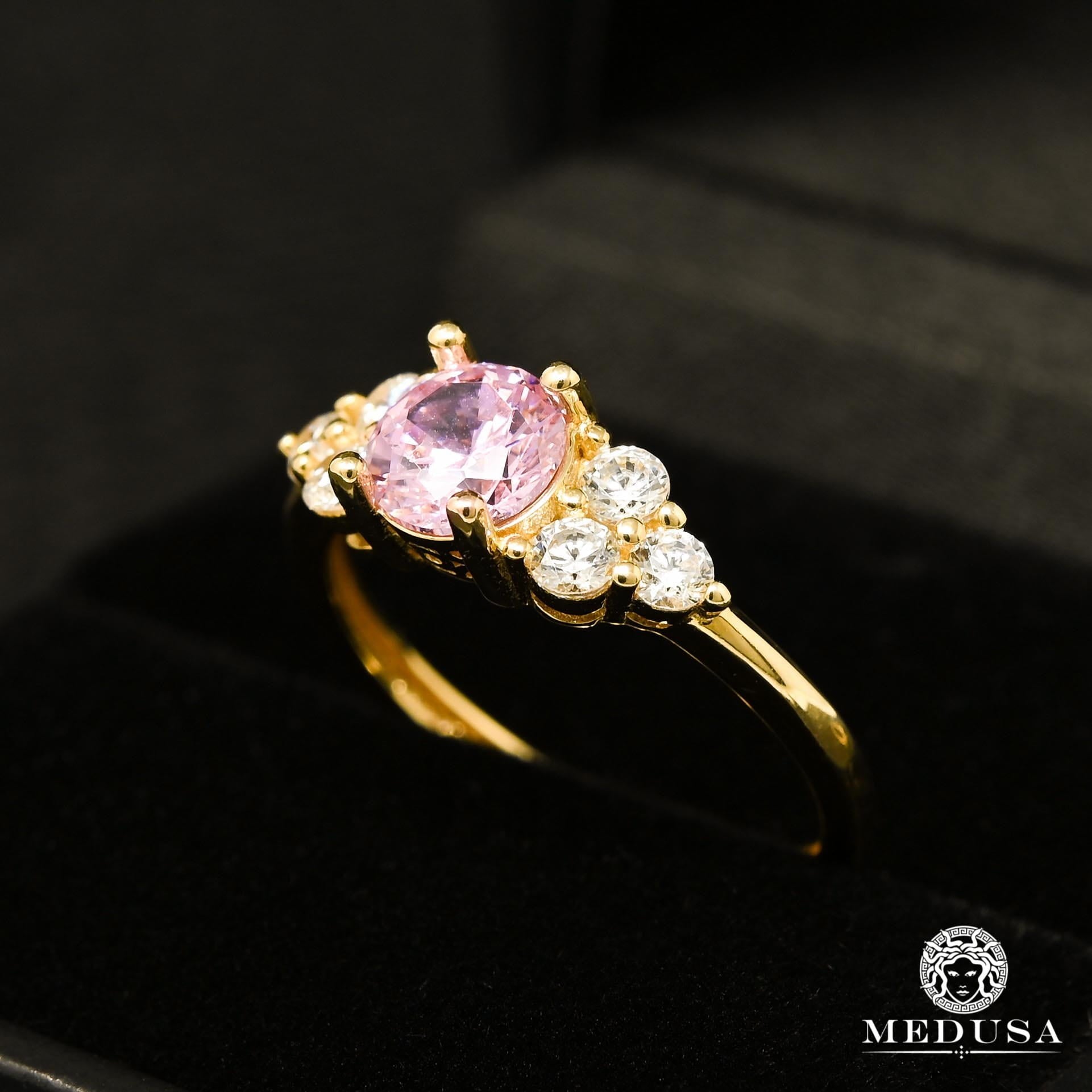 10K Gold Ring | Women's Ring Stone F9 Yellow Gold / Morganite