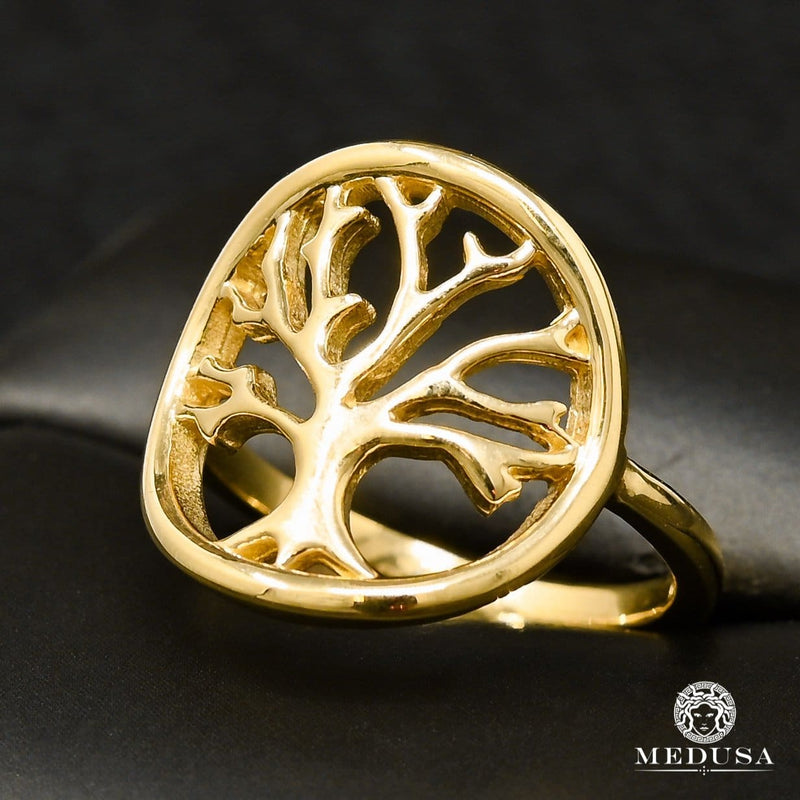 10K Gold Ring | Woman Ring Tree F2 Yellow Gold
