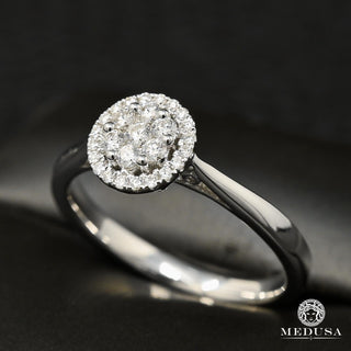 Trinity D13 - Bague Solitaire 30PT - Or Blanc