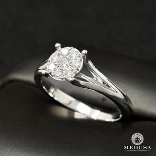 Trinity D18 - Solitaire Ring 27PT  - White Gold