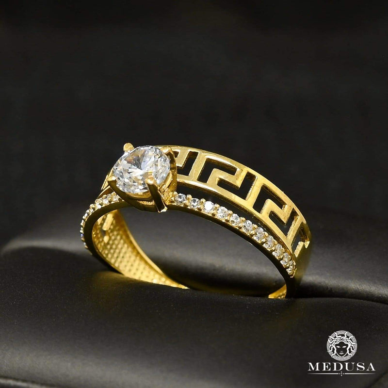 10K Gold Ring | Women&#39;s Ring Twins F6 Yellow Gold