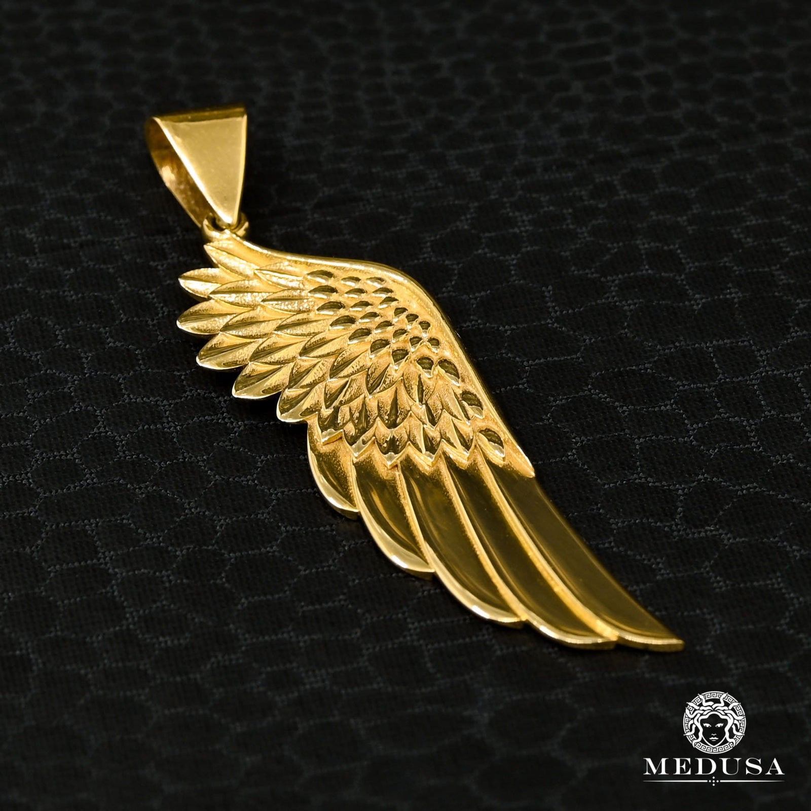Pendentif en Or 10K | Pendentif Divers Wings X4 Or Jaune