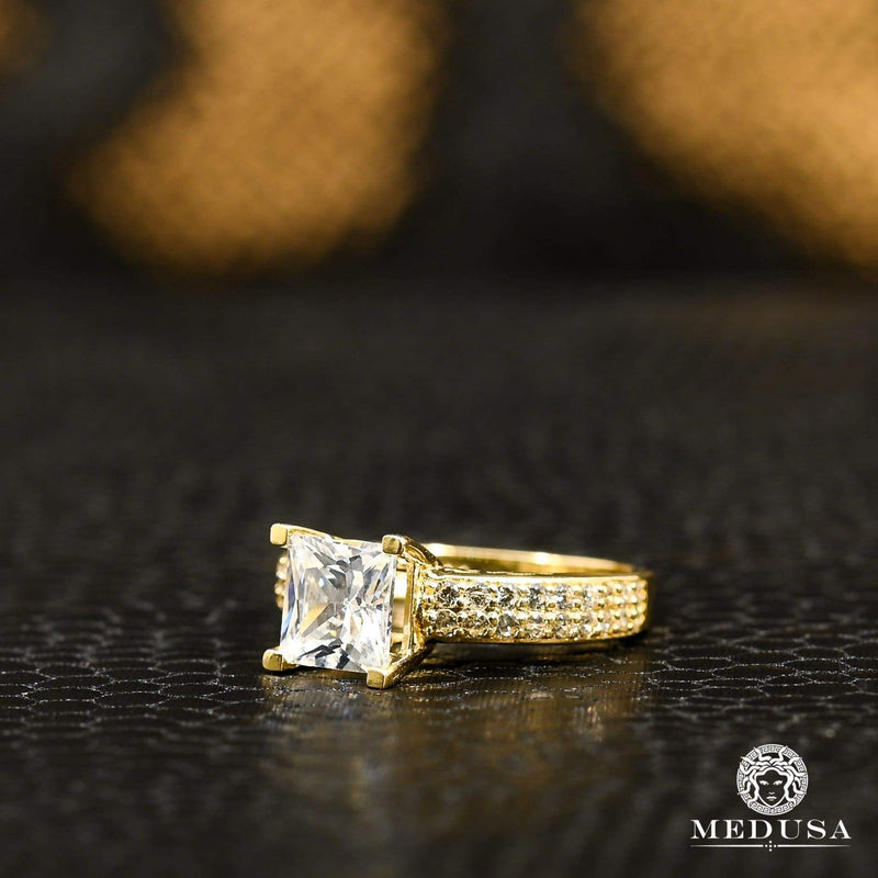 10K Gold Ring | Woman Ring Zirconia F29 Yellow Gold